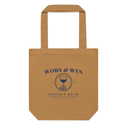 Wors & Wyn Sosiale Klub Tote Bag – Camel