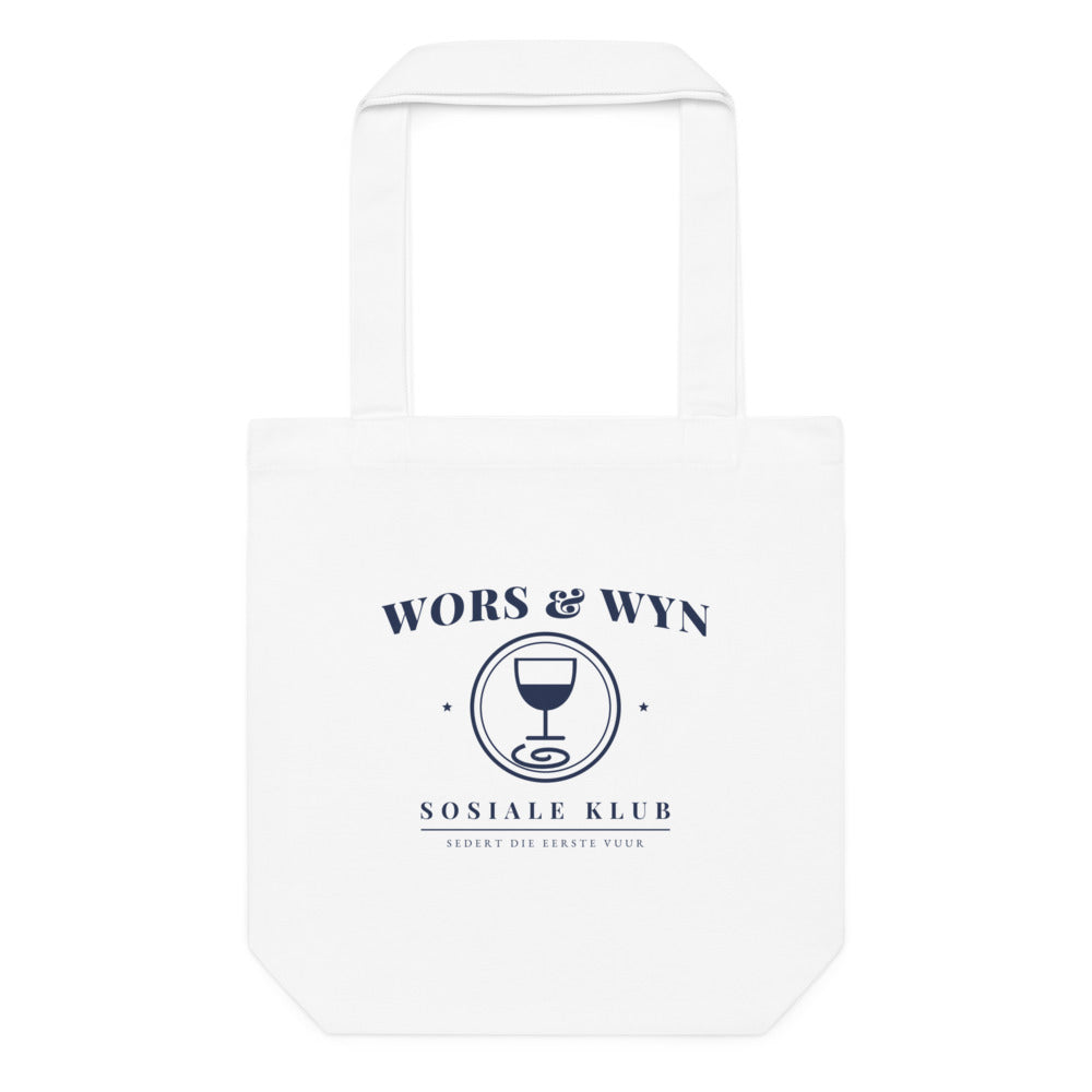 Wors & Wyn Sosiale Klub Tote Bag – White