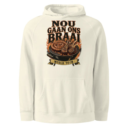 Nou Gaan Ons Braai Hoodie – Ecru