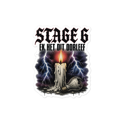 Stage 6 Sticker – White